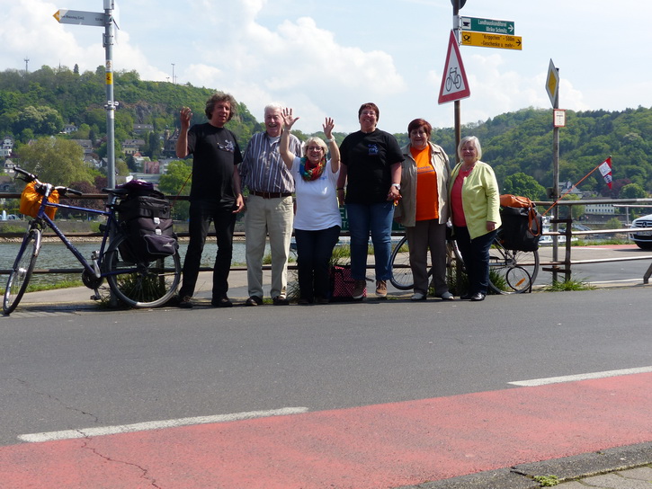 Guttempler-Friedensfahrt in Kripp am Rhein