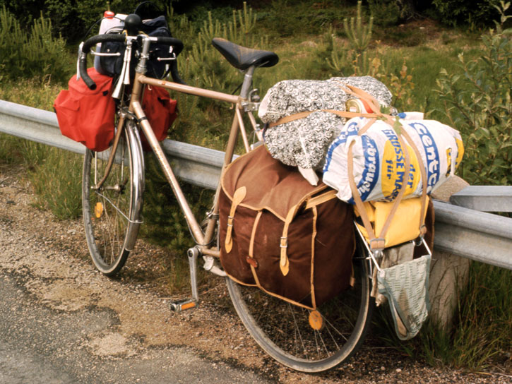 Fahrrad zur Schwedentour 1982
