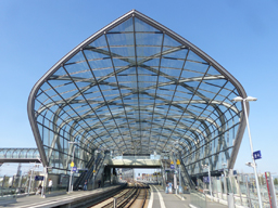 Der neue S-Bahnhof Elbbrücken erschließt die neue Hafencity
