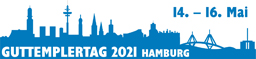 Das Logo des Guttemplertages 2021 zeigt eine stilisierte Skyline Hamburgs